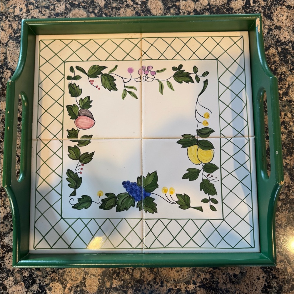 “AS IS”, Casafina, tile tray.